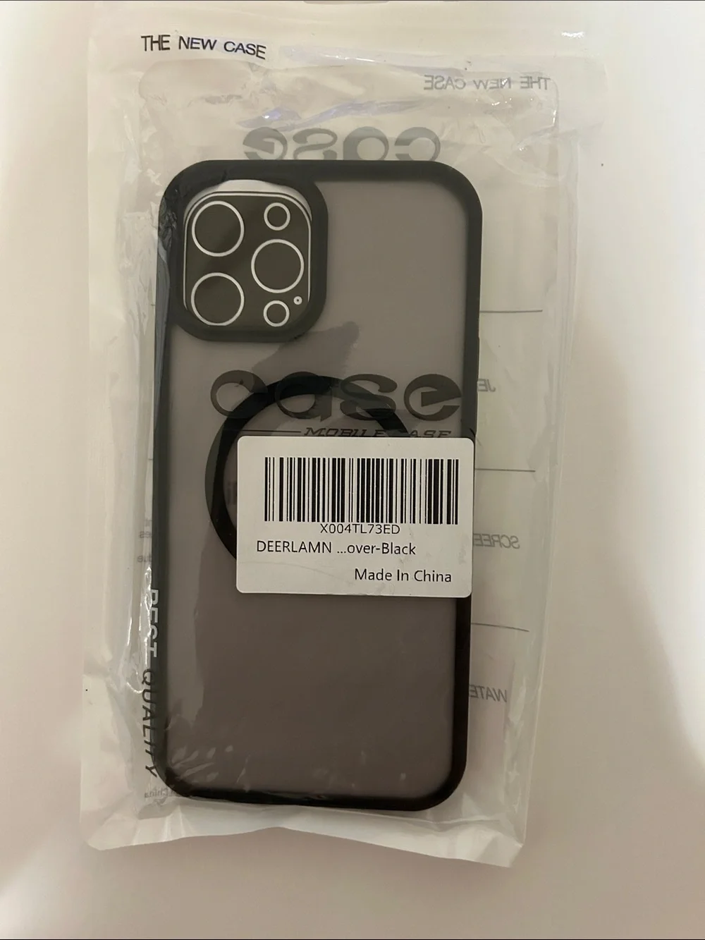 Magnetic Matte over Black Case for iPhone 12 Pro Max - MagSafe Ready